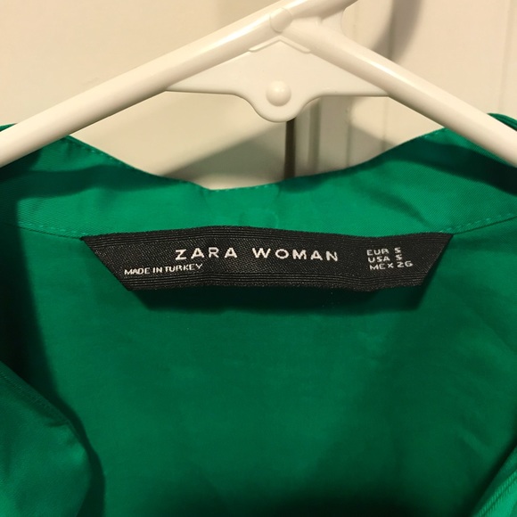 Zara | Dresses | Zara Kelly Green Dress | Poshmark